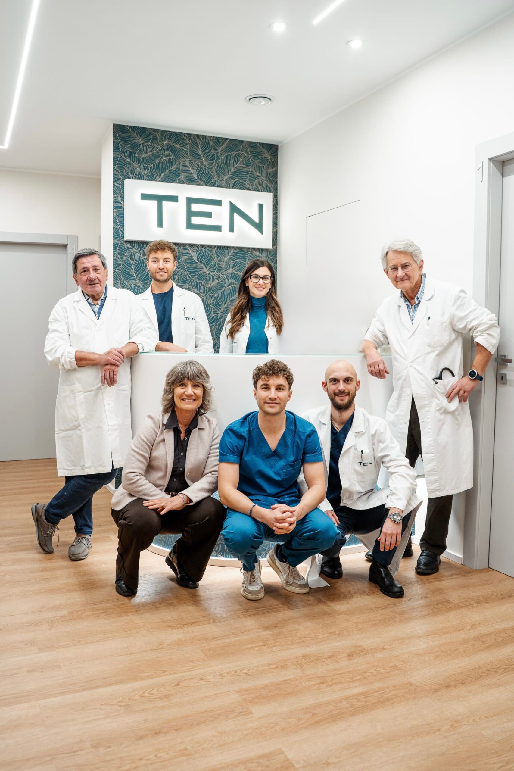 Il team TEN Nutrizione nello studio di Biella